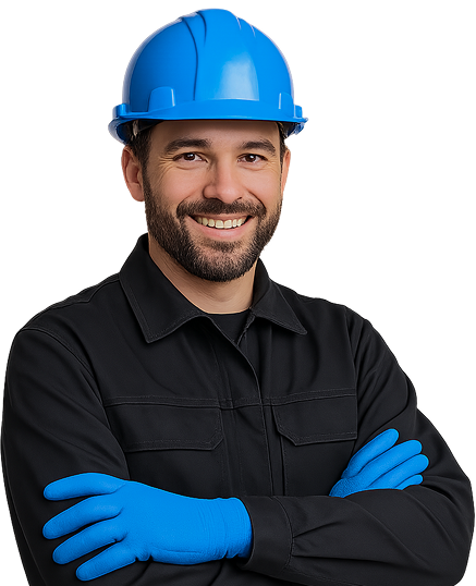 Рабочий в каске